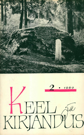 Keel ja Kirjandus ; 2 1969-02