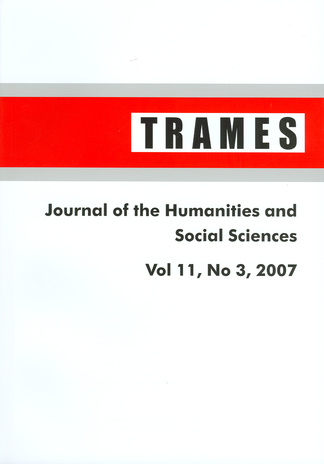 Trames ; 3 Vol 11 (61/56) 2007