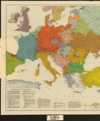 Länder- und Völkerkarte Europas