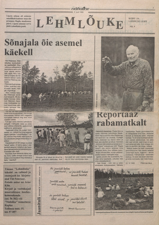 Lehmlõuke : looduseleht : [ajalehe Nädaline lisa] ; 9 1995-07-05