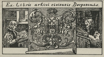 Ex libris arhivi civitatis Dorpatensis 
