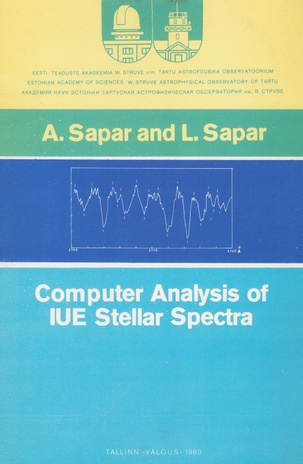 Computer analysis of IUE stellar spectra 