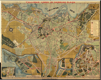 Tallinna linna ja ümbruse plaan