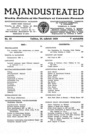 Majandusteated ; 13 1939-03-28