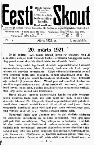 Eesti Skout ; 2 1922-03
