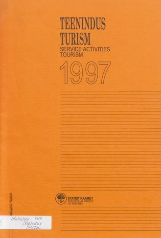 Teenindus. Turism : aastakogumik = Service activities. Tourism : yearbook ; 1998-04