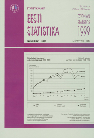 Eesti Statistika Kuukiri = Monthly Bulletin of Estonian Statistics ; 1(85) 1999-02