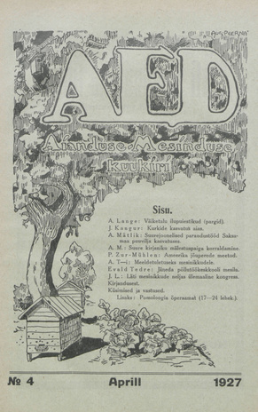 Aed : aianduse ajakiri ; 4 1927-04