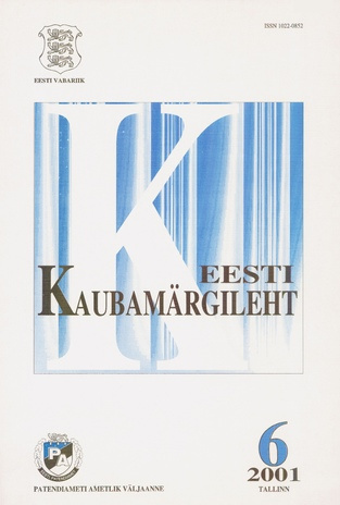 Eesti Kaubamärgileht ; 6 2001-06