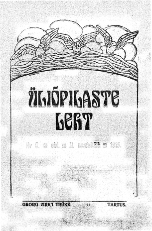 Üliõpilaste Leht ; 5 1915-10