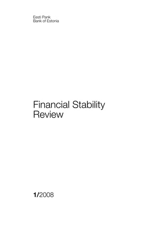 Financial stability review ; 1/2 2008