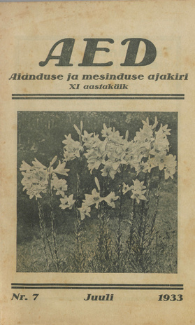 Aed : aianduse ajakiri ; 7 1933-07