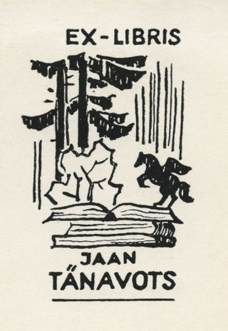 Ex-libris Jaan Tänavots 