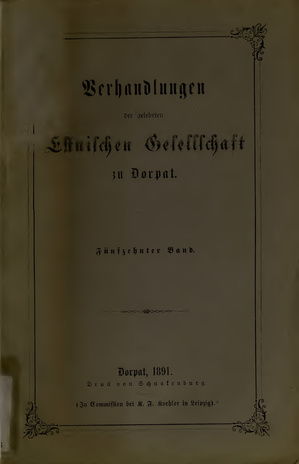 Neununddreiszig Estnische Predigten von Georg Müller aus den Jahren 1600-1606 (Verhandlungen der gelehrten Estnischen Gesellschaft zu Dorpat ; 15)