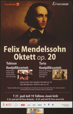 Felix Mendelssohn : Tobiase keelpillikvartett, Tartu keelpillikvartett 