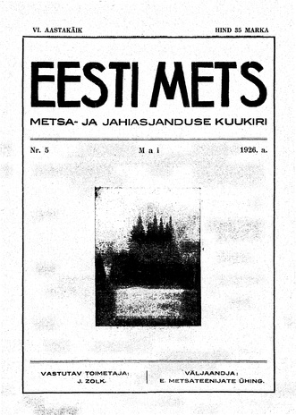 Eesti Mets ; 5 1926