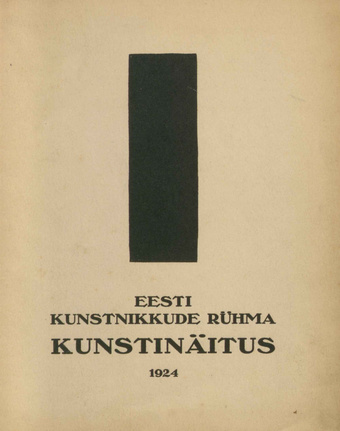 Eesti Kunstnikkude Rühma kunstinäitus 1924 : kataloog