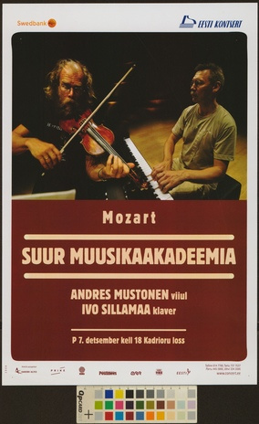 Suur Muusikaakadeemia : Mozart : Andres Mustonen, Ivo Sillamaa 