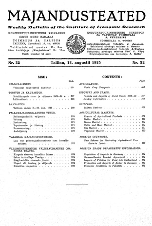 Majandusteated ; 32 1935-08-13