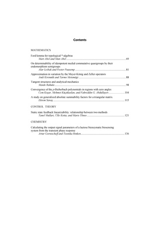 Proceedings of the Estonian Academy of Sciences [Mathemathics. Mechanics. Physics. Chemistry] ; 2 2011