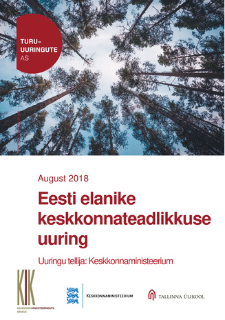 Eesti elanike keskkonnateadlikkuse uuring : august 2018 