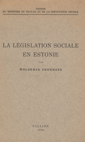 La législation sociale en Estonie