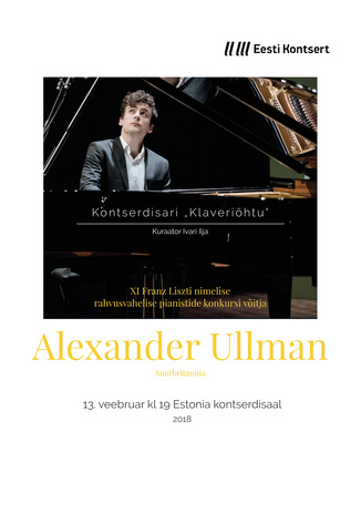 Kontserdisari „Klaveriõhtu“. Alexander Ullman