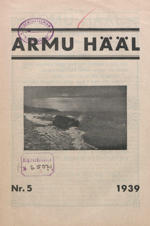 Armu Hääl ; 5 1939-11-09