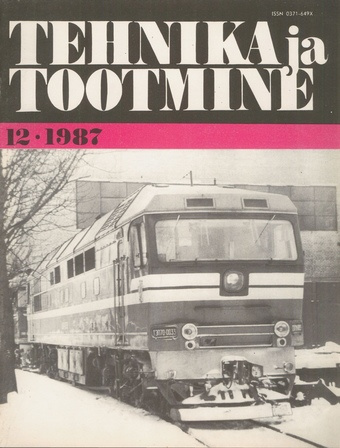 Tehnika ja Tootmine ; 12 1987-12
