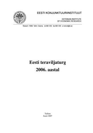 Eesti teraviljaturg ; 2006