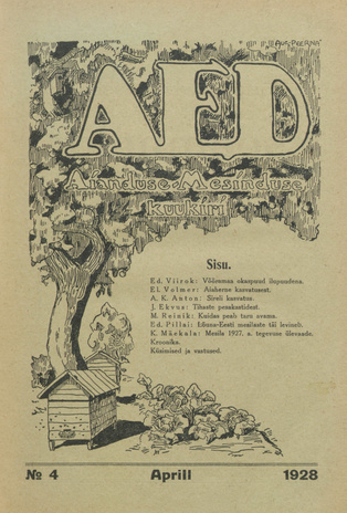 Aed : aianduse ajakiri ; 4 1928-04