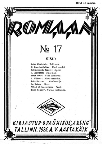 Romaan ; 17 (107) 1926-09