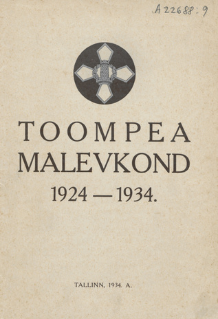 Toompea malevkond : 1924-1934 