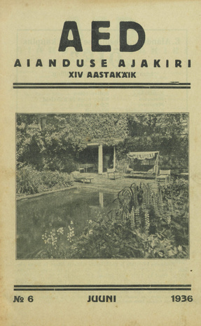 Aed : aianduse ajakiri ; 6 1936-06