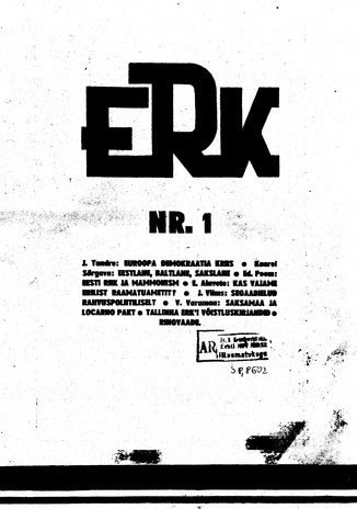 ERK ; 1 (33) 1936-03-25