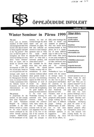 Õppejõudude Infoleht ; 1998-02