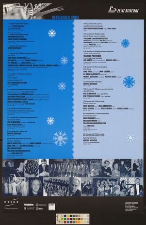 Detsember 2003 : kontserdid Tallinnas