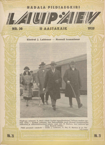 Laupäev : nädala pildileht ; 38 1925