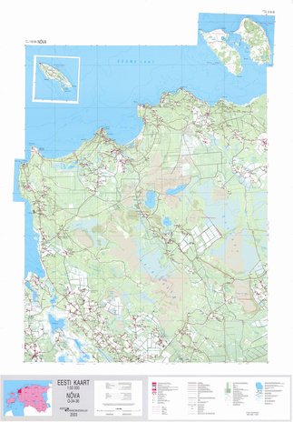 Eesti kaart 1:50000. O-34-36, Nõva
