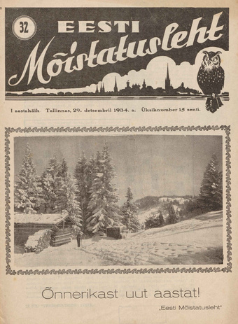 Eesti Mõistatusleht ; 32 1934-12-29