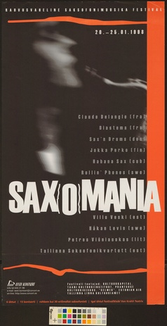 Saxomania : rahvusvaheline saksofonimuusika festival 