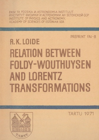 Relation between Foldy-Wouthuysen and Lorentz transformations 