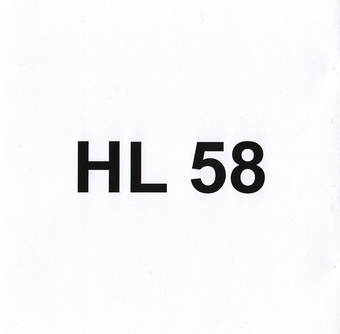 HL 58 : Eesti Muusikafondi heliarhiiv