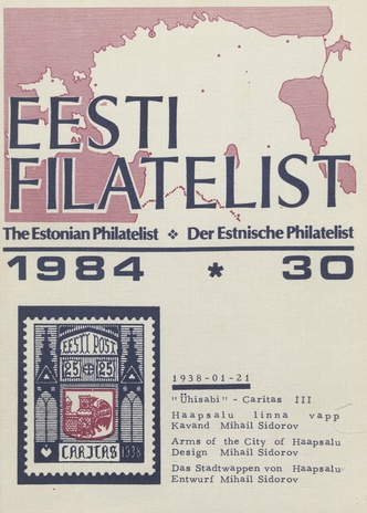 Eesti filatelist = The Estonian philatelist ; 30 1984
