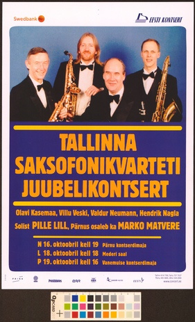 Tallinna Saksofonikvarteti juubelikontsert