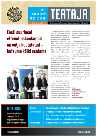 Teataja : Eesti Kaubandus-Tööstuskoda ; 9 2008-05-06