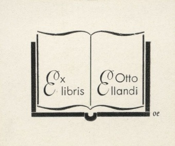 Ex libris Otto Ellandi 