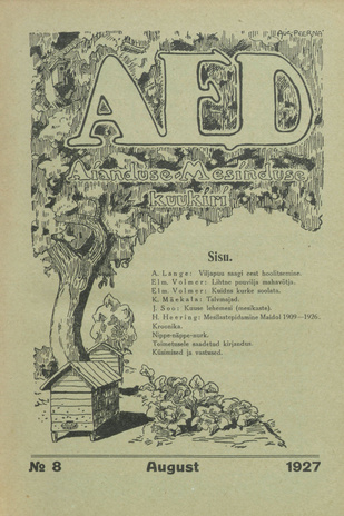 Aed : aianduse ajakiri ; 8 1927-08
