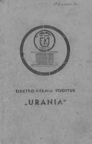 Elektro-keemia tööstus "Urania" : hinnakiri