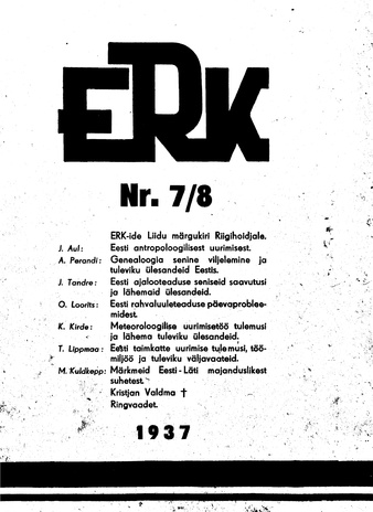 ERK ; 7-8 (49-50) 1937-11-30